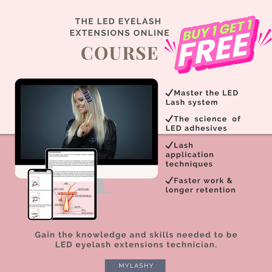LED eyelash extensions Online Course