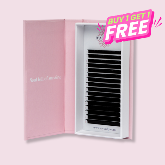 Premium Volume Lashes Curl D, 0,07mm, MIX tray