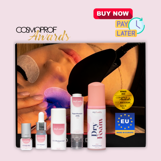 LED UV eyelash extensions system and products KIT large myLashy