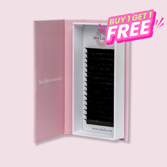 Premium Volume Lashes Curl L, 0,07mm, MIX tray