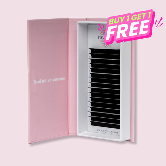 Premium Volume Lashes Curl M, 0,07mm, MIX tray