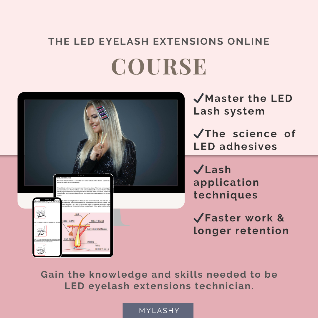 LED eyelash extensions course