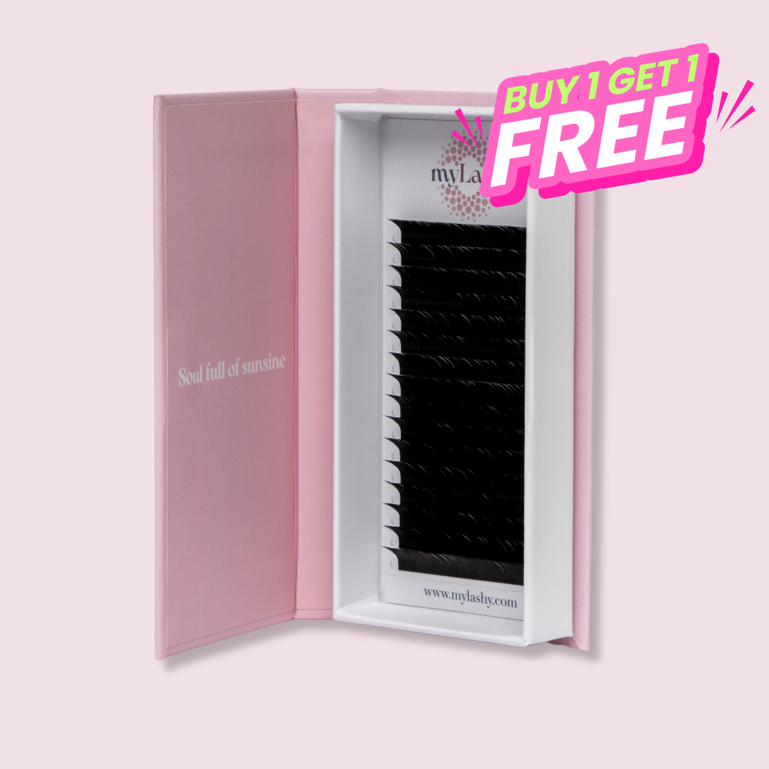 Premium Volume Lashes Curl L, 0,07mm, MIX tray