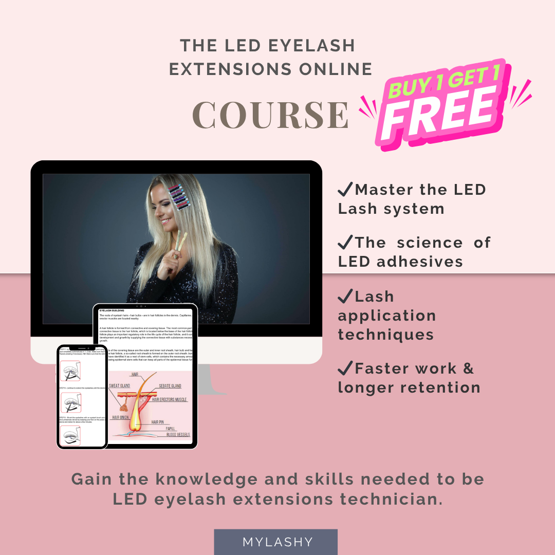 LED eyelash extensions Online Course