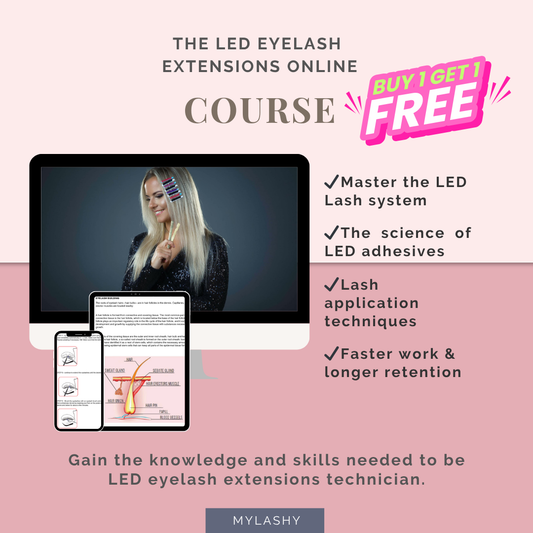 LED eyelash extensions Online Course